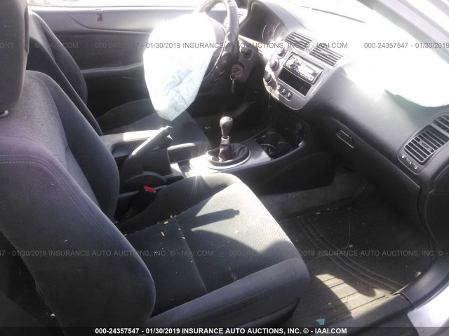 1HGEM21903L803334 - 2003 HONDA CIVIC EX Gümüş foto 5