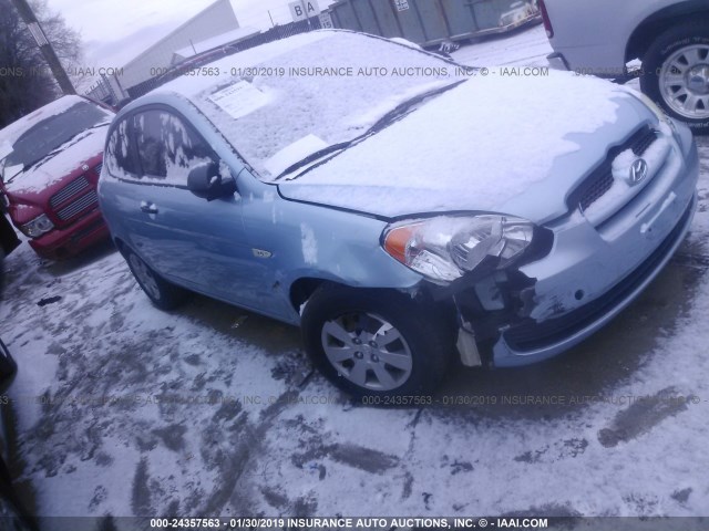 KMHCM36C88U102781 - 2008 HYUNDAI ACCENT GS BLUE photo 1