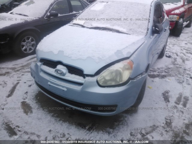 KMHCM36C88U102781 - 2008 HYUNDAI ACCENT GS BLUE photo 2