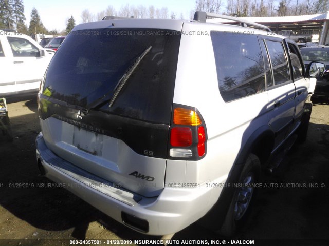 JA4MT21H52J057777 - 2002 MITSUBISHI MONTERO SPORT ES/SPORT LS SILVER photo 4