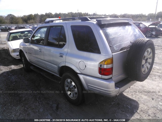 4S6CK58W9X4413005 - 1999 HONDA PASSPORT EX/LX SILVER photo 3