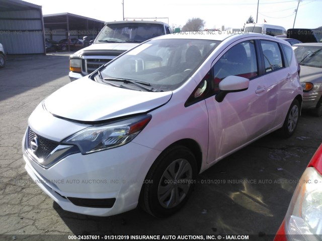 3N1CE2CP4HL355418 - 2017 NISSAN VERSA NOTE S/S PLUS/SV/SL/SR WHITE photo 2