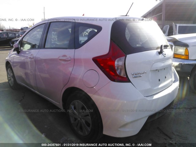3N1CE2CP4HL355418 - 2017 NISSAN VERSA NOTE S/S PLUS/SV/SL/SR WHITE photo 3