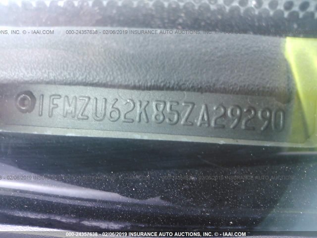 1FMZU62K85ZA29290 - 2005 FORD EXPLORER XLS/XLS SPORT 棕色 照片 9