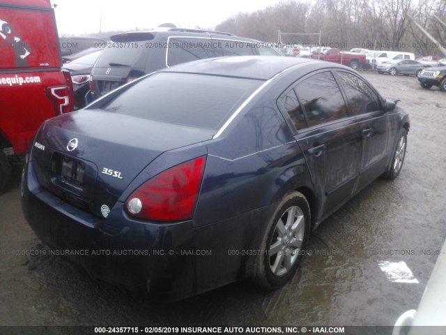 1N4BA41E54C830636 - 2004 NISSAN MAXIMA SE/SL BLUE photo 4