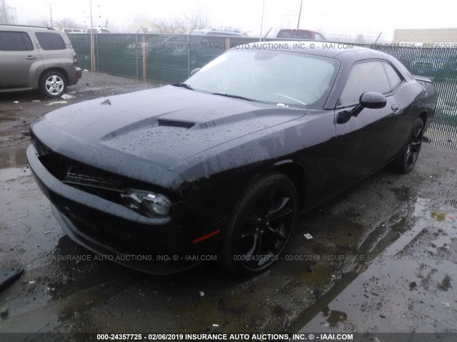 2C3CDZAG9GH290220 - 2016 DODGE CHALLENGER SXT BLACK photo 2