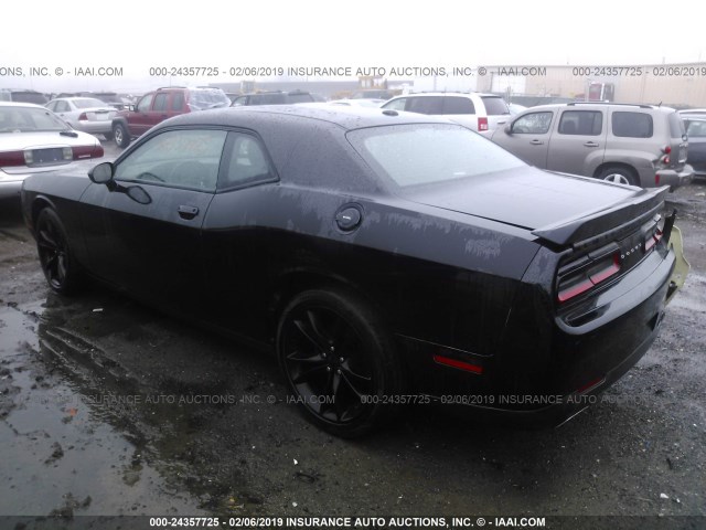 2C3CDZAG9GH290220 - 2016 DODGE CHALLENGER SXT BLACK photo 3