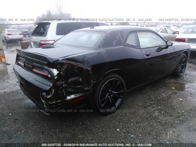 2C3CDZAG9GH290220 - 2016 DODGE CHALLENGER SXT BLACK photo 4