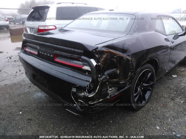 2C3CDZAG9GH290220 - 2016 DODGE CHALLENGER SXT BLACK photo 6