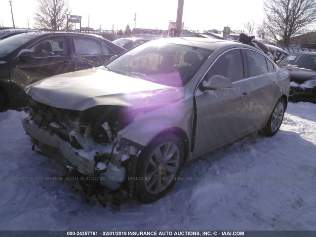 2G4GS5GX8G9138678 - 2016 BUICK REGAL PREMIUM TAN photo 2