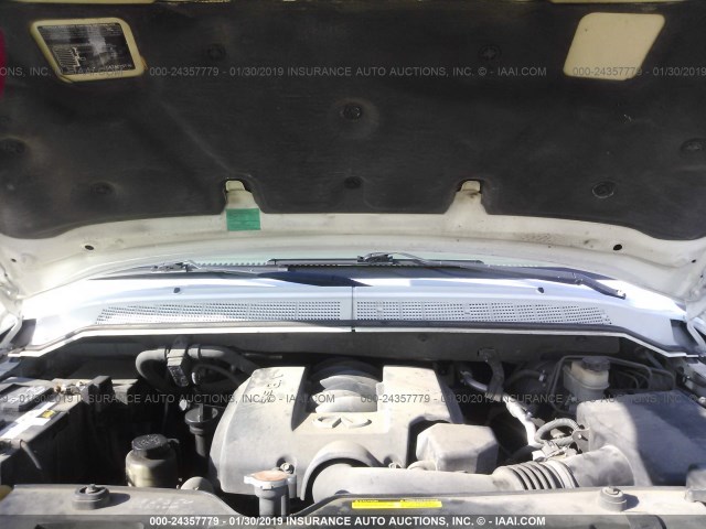 5N3AA08C06N810467 - 2006 INFINITI QX56 WHITE photo 10