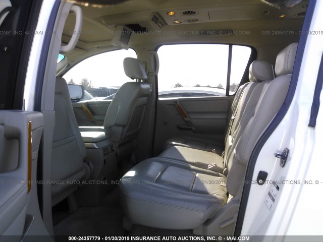 5N3AA08C06N810467 - 2006 INFINITI QX56 WHITE photo 8