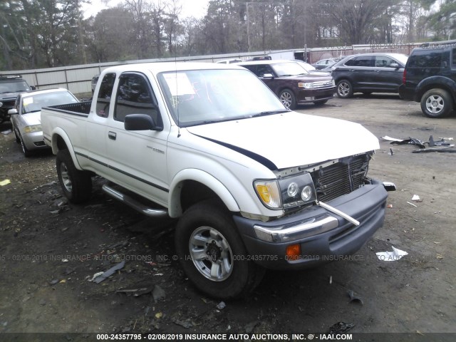 4TAWN72N3XZ545057 - 1999 TOYOTA TACOMA XTRACAB WHITE photo 1