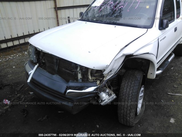 4TAWN72N3XZ545057 - 1999 TOYOTA TACOMA XTRACAB WHITE photo 6