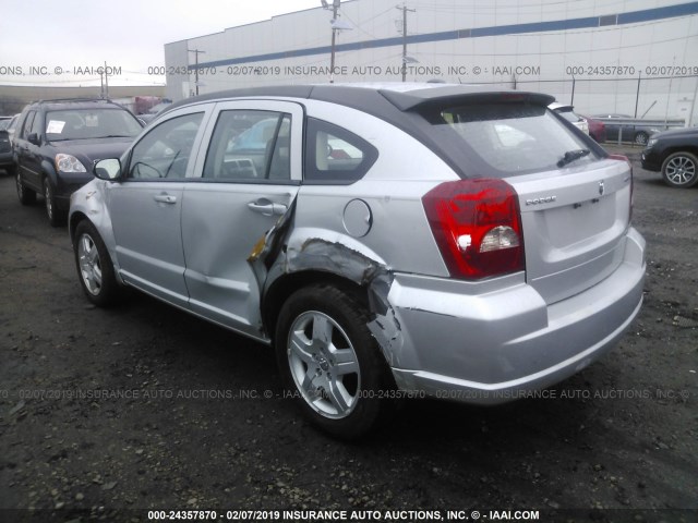 1B3HB48A79D224276 - 2009 DODGE CALIBER SXT SILVER photo 3