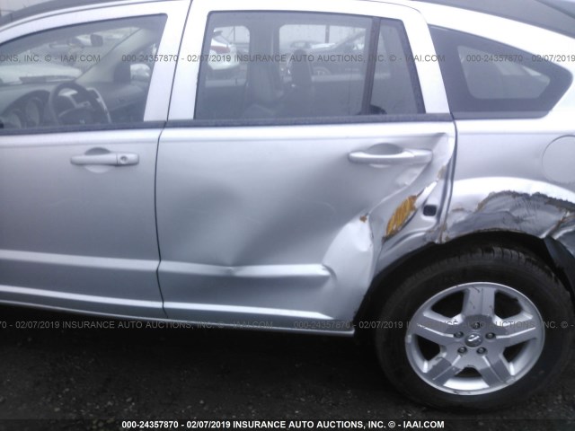 1B3HB48A79D224276 - 2009 DODGE CALIBER SXT SILVER photo 6