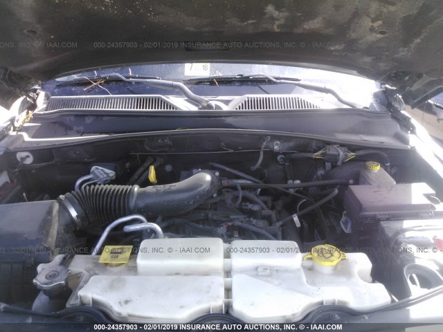 1J4PN3GK4AW147052 - 2010 JEEP LIBERTY RENEGADE GREEN photo 10