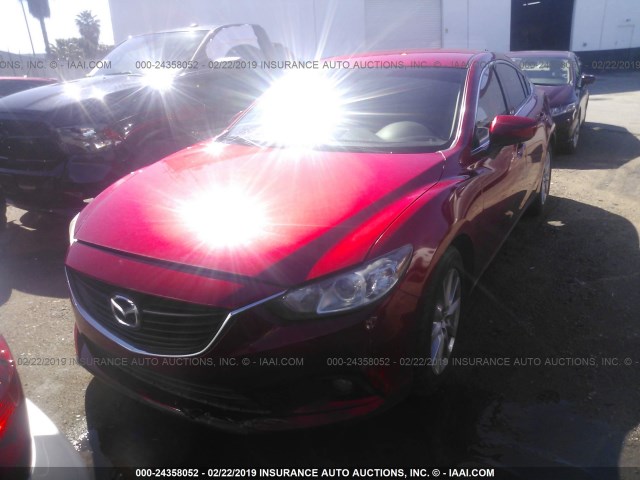 JM1GJ1U69E1159570 - 2014 MAZDA 6 SPORT RED photo 2