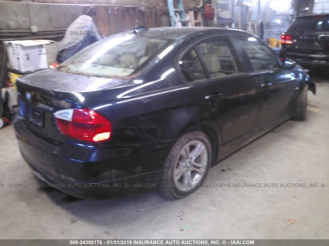 WBAVC735X8A236672 - 2008 BMW 328 XI SULEV Dark Blue photo 4