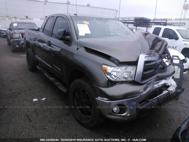 5TFRM5F19DX066990 - 2013 TOYOTA TUNDRA DOUBLE CAB SR5 GRAY photo 1