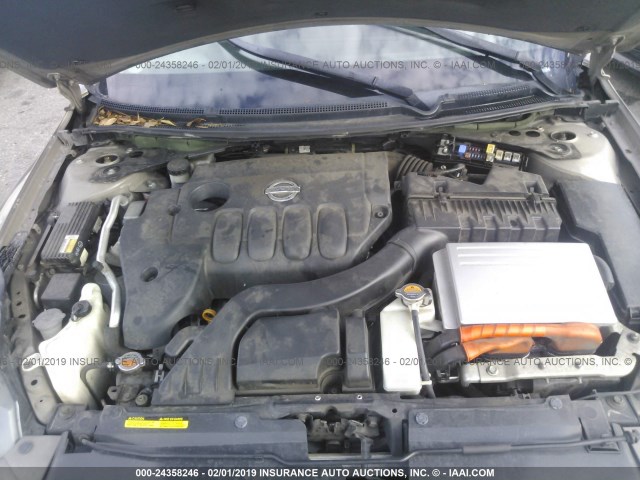 1N4CL21E38C173005 - 2008 NISSAN ALTIMA HYBRID BROWN photo 10