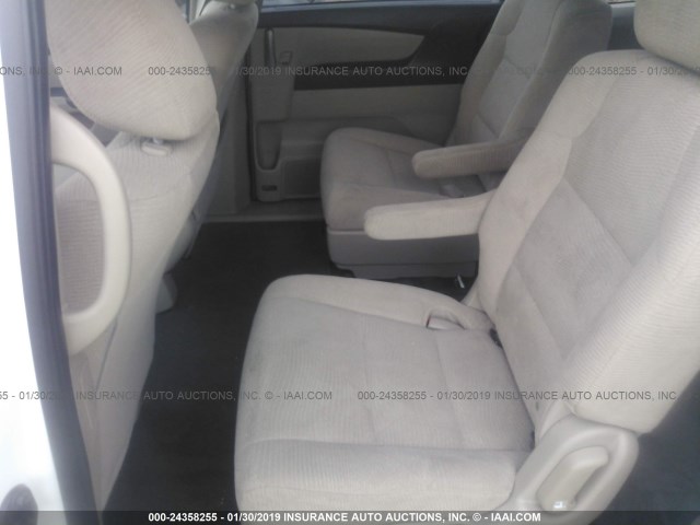 5FNRL5H26BB028598 - 2011 HONDA ODYSSEY LX WHITE photo 8