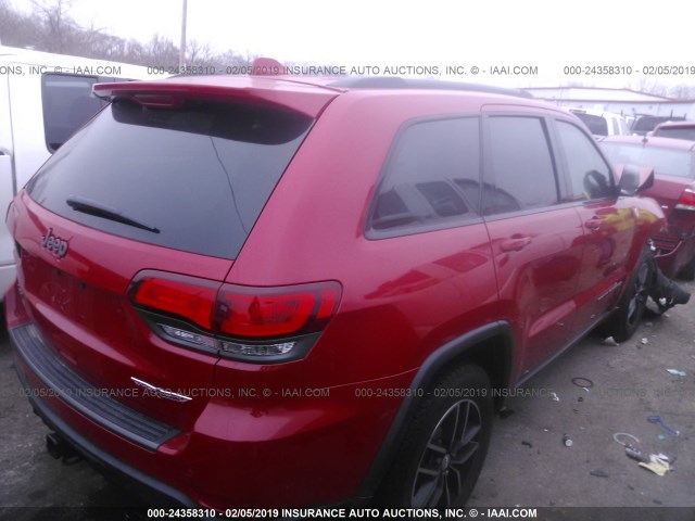 1C4RJFLG9JC167084 - 2018 JEEP GRAND CHEROKEE TRAILHAWK RED photo 4