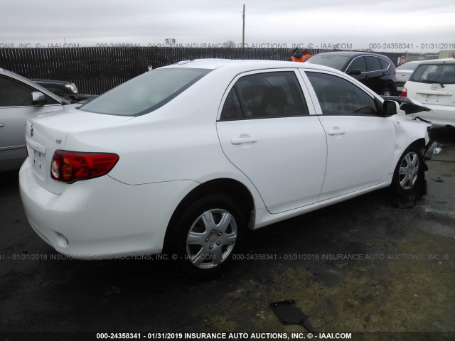 1NXBU4EE6AZ306747 - 2010 TOYOTA COROLLA S/LE/XLE WHITE photo 4