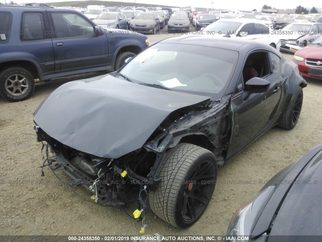 JF1ZNAA1XD2713591 - 2013 TOYOTA SCION FR-S BLACK photo 2