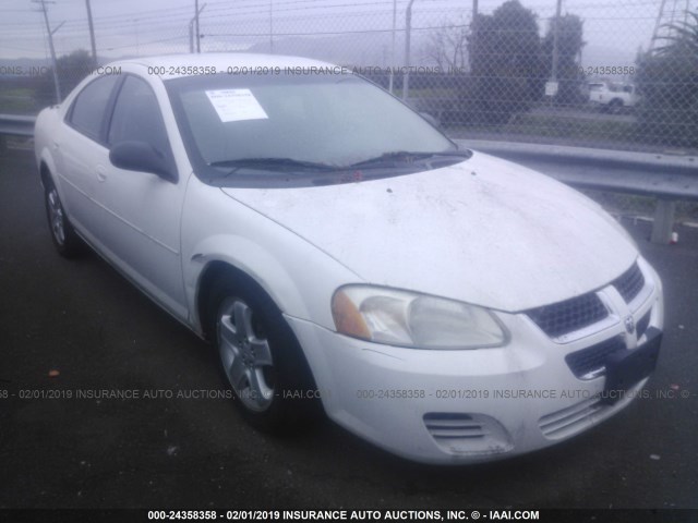 1B3EL46X76N277721 - 2006 DODGE STRATUS SXT WHITE photo 1