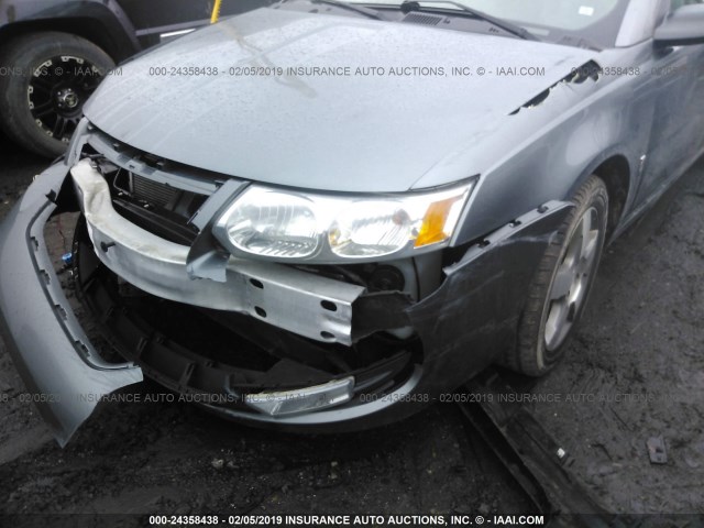 1G8AL55F66Z205469 - 2006 SATURN ION LEVEL 3 BLUE photo 6