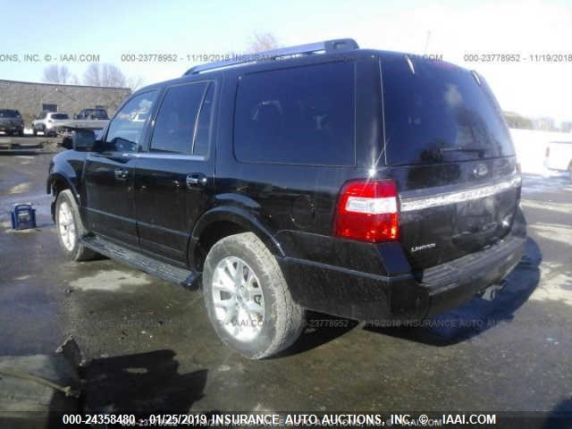 1FMJU2AT5HEA60766 - 2017 FORD EXPEDITION LIMITED BLACK photo 3
