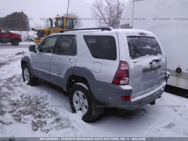 JTEBU14R130013299 - 2003 TOYOTA 4RUNNER SR5/SPORT SILVER photo 3