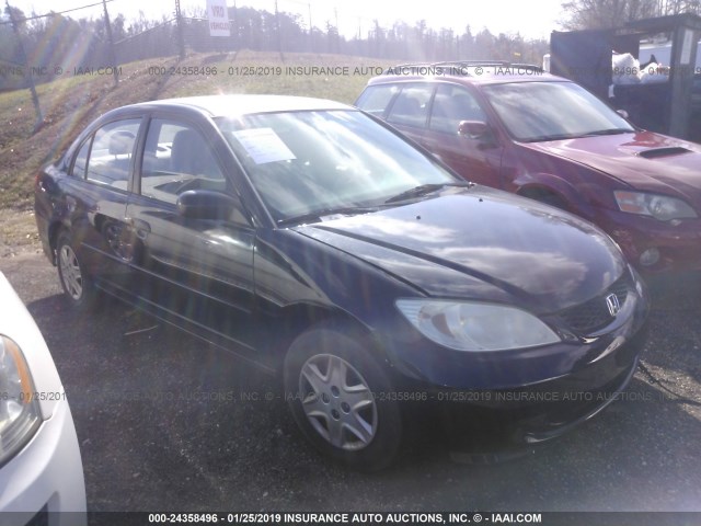 2HGES16395H631955 - 2005 HONDA CIVIC DX VP BLACK photo 1
