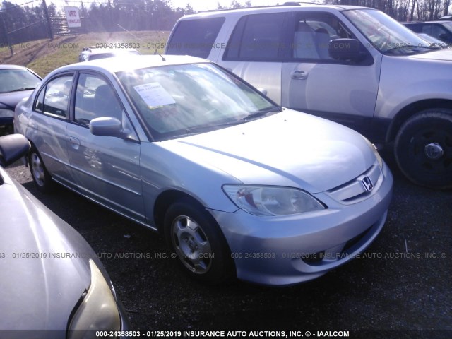 JHMES96645S002229 - 2005 HONDA CIVIC HYBRID SILVER photo 1