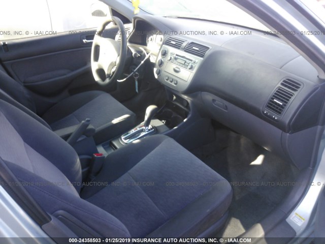 JHMES96645S002229 - 2005 HONDA CIVIC HYBRID SILVER photo 5