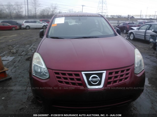 JN8AS58V79W190423 - 2009 NISSAN ROGUE S/SL RED photo 6