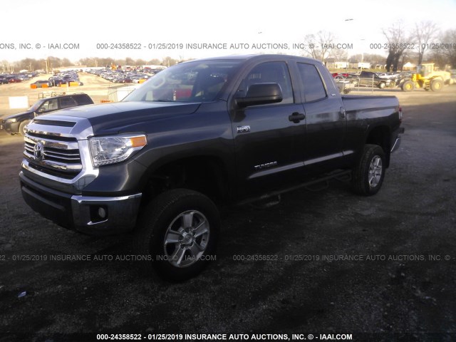 5TFUW5F16GX561799 - 2016 TOYOTA TUNDRA DOUBLE CAB SR/SR5 Pewter photo 2