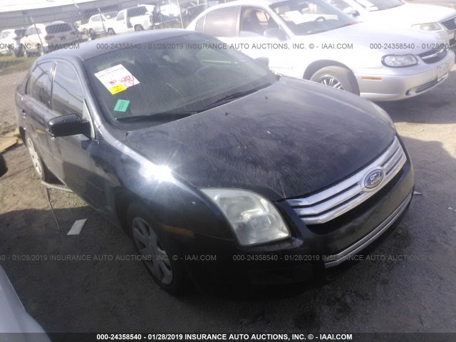 3FAHP06Z88R141453 - 2008 FORD FUSION S BLACK photo 1