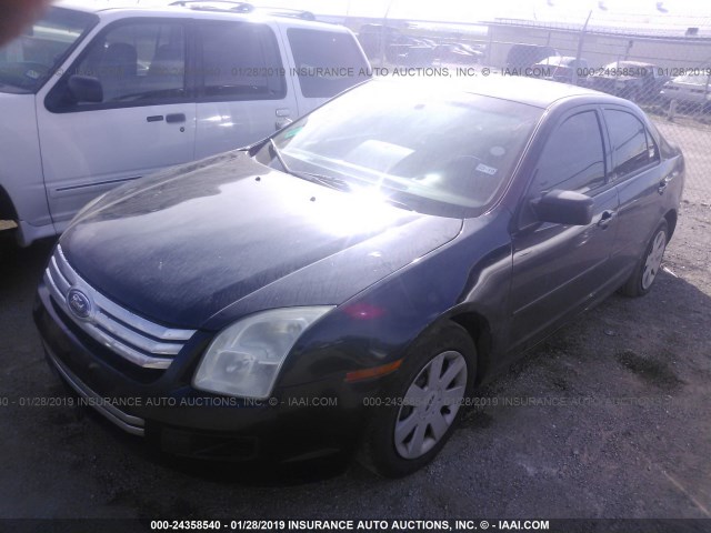 3FAHP06Z88R141453 - 2008 FORD FUSION S BLACK photo 2