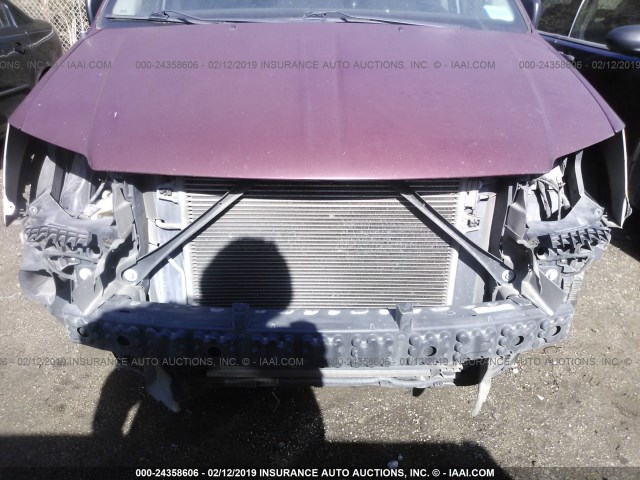 2C4RDGBG6CR148520 - 2012 DODGE GRAND CARAVAN SE MAROON photo 6