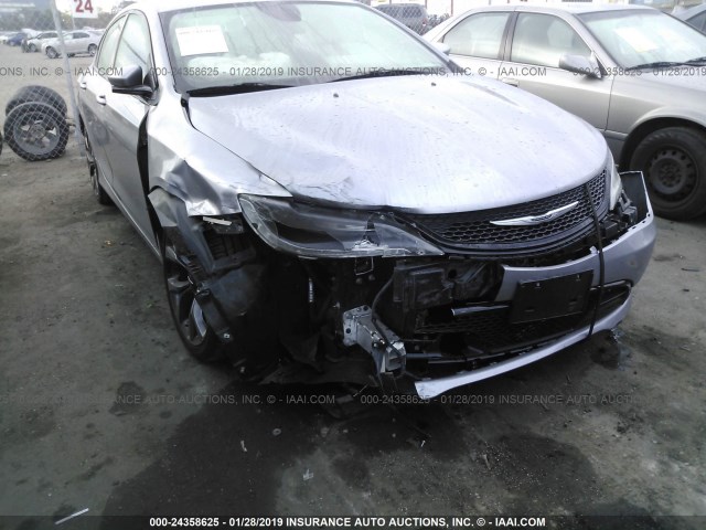 1C3CCCBB4FN566389 - 2015 CHRYSLER 200 S SILVER photo 6