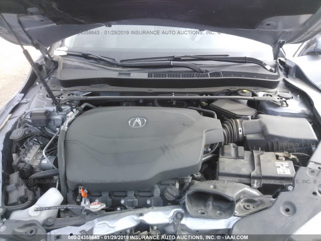 19UUB2F34GA007998 - 2016 ACURA TLX SILVER photo 10