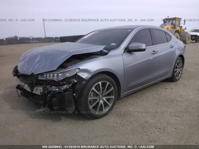 19UUB2F34GA007998 - 2016 ACURA TLX SILVER photo 2