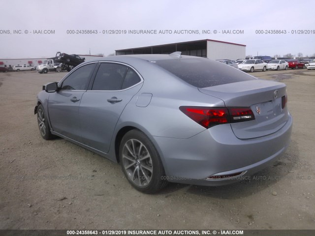 19UUB2F34GA007998 - 2016 ACURA TLX SILVER photo 3