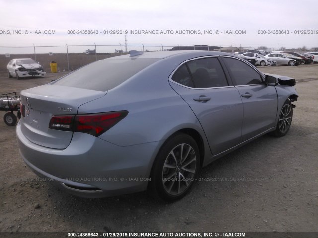 19UUB2F34GA007998 - 2016 ACURA TLX SILVER photo 4