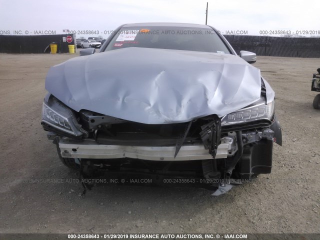 19UUB2F34GA007998 - 2016 ACURA TLX SILVER photo 6