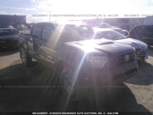 5TFJU4GN3CX024810 - 2012 TOYOTA TACOMA DOUBLE CAB PRERUNNER BLACK photo 1