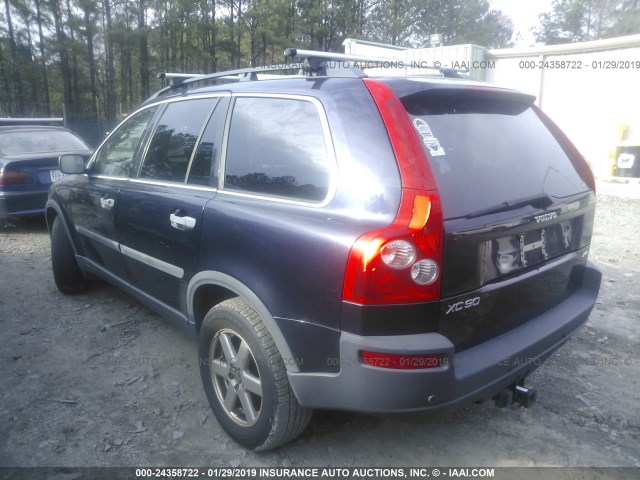 YV4CZ592361239871 - 2006 VOLVO XC90 BLUE photo 3