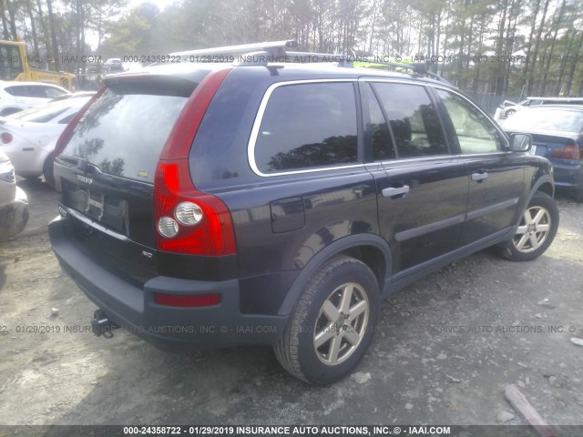 YV4CZ592361239871 - 2006 VOLVO XC90 BLUE photo 4